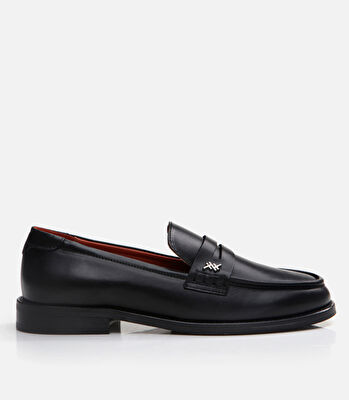 Kadın Deri Siyah Loafer