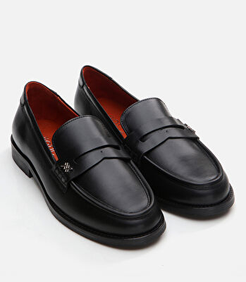 Kadın Deri Siyah Loafer