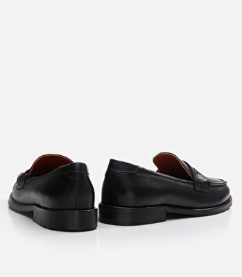 Kadın Deri Siyah Loafer