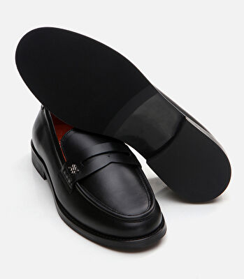Kadın Deri Siyah Loafer