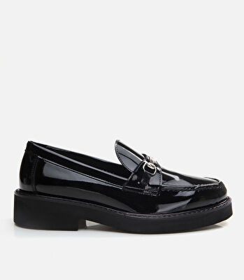 Kadın Deri Siyah Loafer
