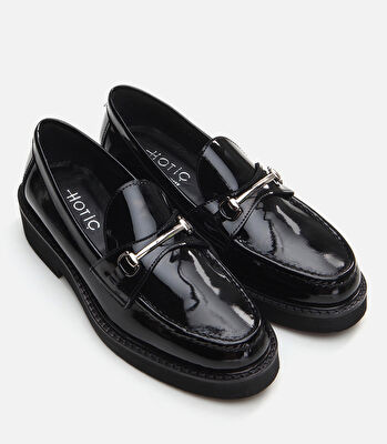 Kadın Deri Siyah Loafer