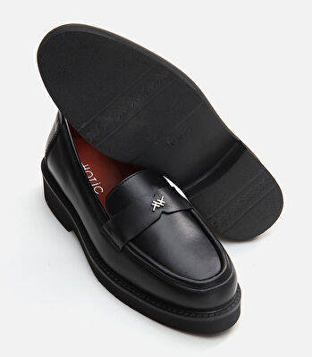 Kadın Deri Siyah Loafer
