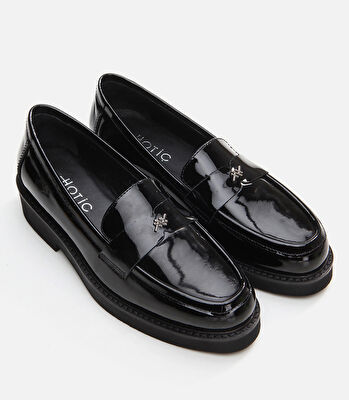 Kadın Deri Siyah Loafer