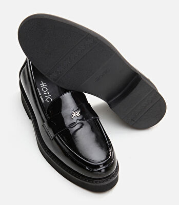 Kadın Deri Siyah Loafer