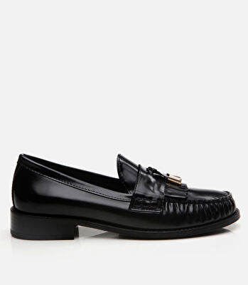 Kadın Deri Siyah Loafer