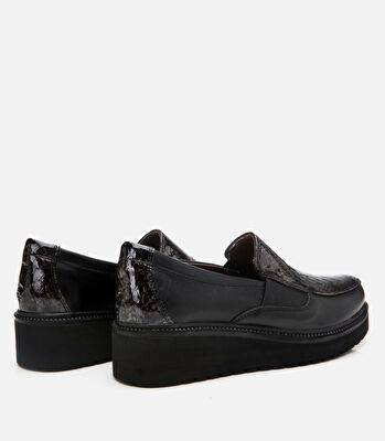Kadın Deri Siyah Loafer