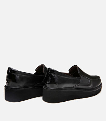 Kadın Deri Siyah Loafer
