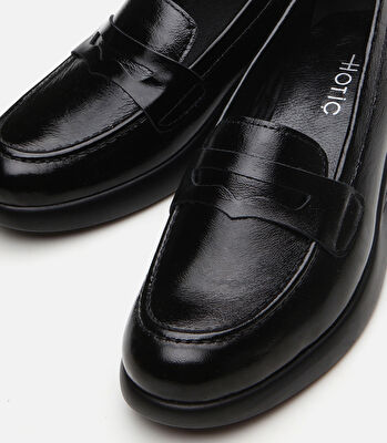 Kadın Deri Siyah Loafer