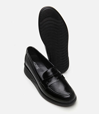Kadın Deri Siyah Loafer