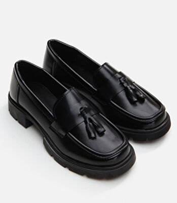 Siyah Kadın Loafer