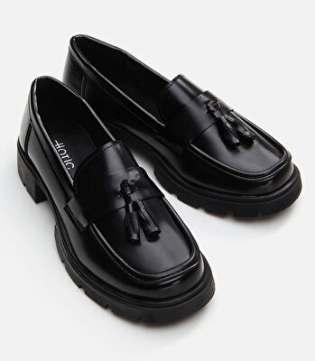Siyah Kadın Loafer