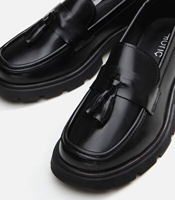 Siyah Kadın Loafer