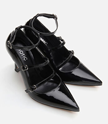 Mary Jane Siyah Kadın Stiletto