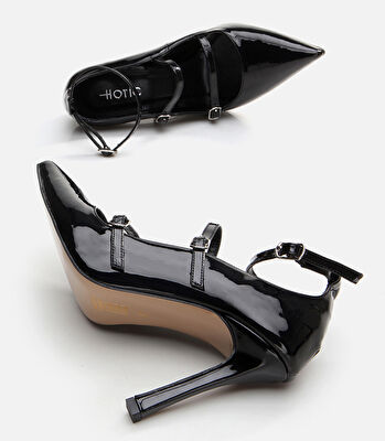 Mary Jane Siyah Kadın Stiletto