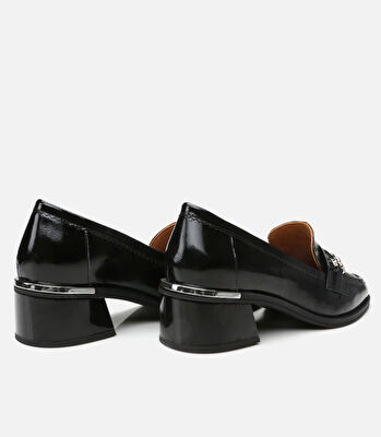 Kadın Deri Siyah Loafer