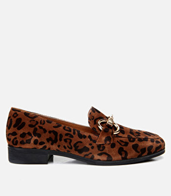 Kadın Deri Taba Loafer