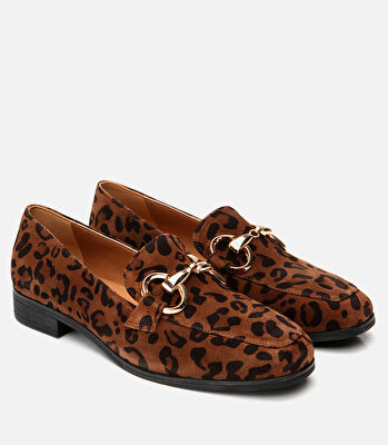 Kadın Deri Taba Loafer
