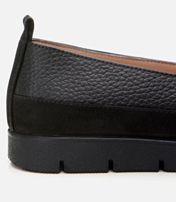 Kadın Deri Siyah Loafer