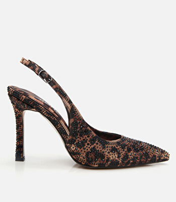 Taba Kadın Leopar Desenli Stiletto