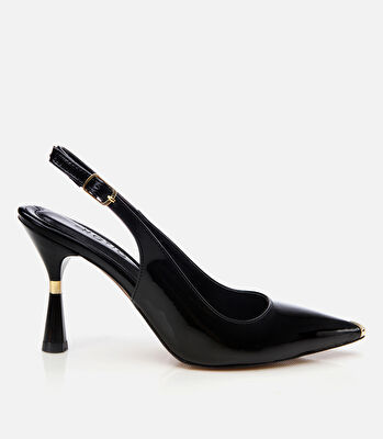 Kadın Rugan Siyah Stiletto
