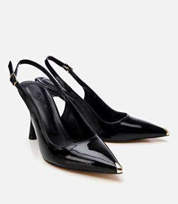 Kadın Rugan Siyah Stiletto