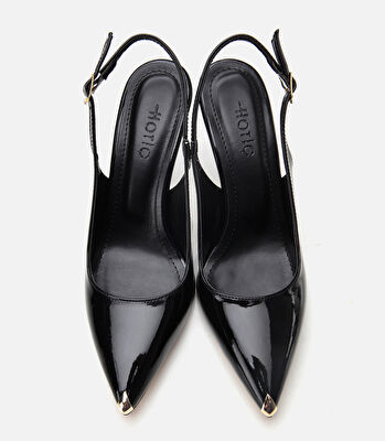 Kadın Rugan Siyah Stiletto