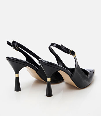 Kadın Rugan Siyah Stiletto