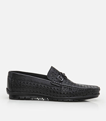 Erkek Deri Siyah Loafer