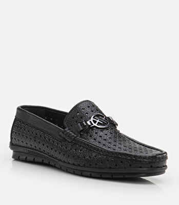 Erkek Deri Siyah Loafer