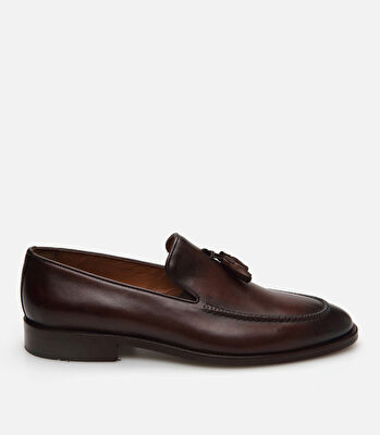 Erkek Deri Kahverengi Loafer