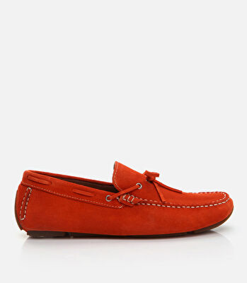 Erkek Deri Kırmızı Loafer