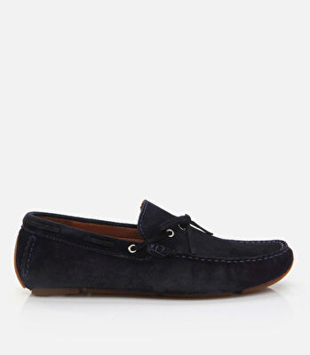 Erkek Deri Lacivert Loafer