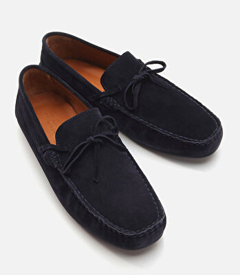 Erkek Deri Lacivert Loafer