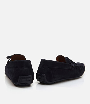 Erkek Deri Lacivert Loafer