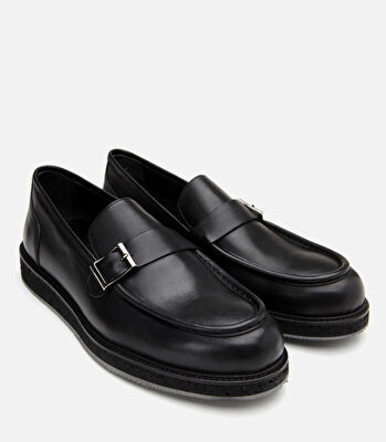 Erkek Deri Siyah Loafer