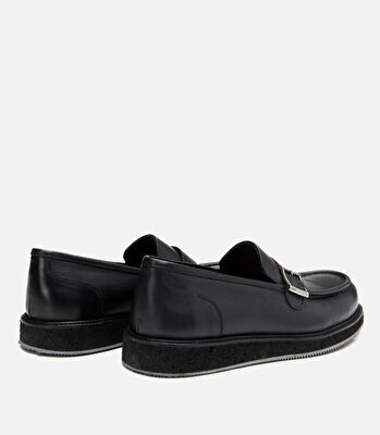 Erkek Deri Siyah Loafer