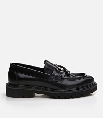 Erkek Deri Siyah Loafer