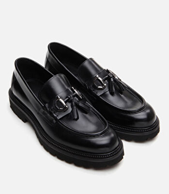 Erkek Deri Siyah Loafer