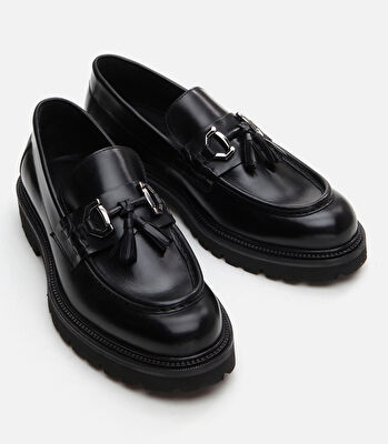 Erkek Deri Siyah Loafer