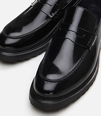 Erkek Deri Siyah Loafer