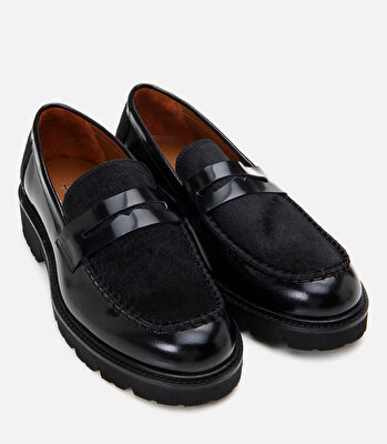 Erkek Deri Siyah Loafer