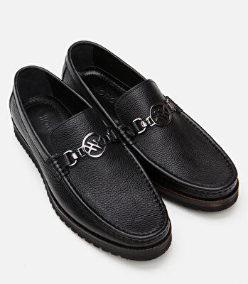 Erkek Deri Siyah Loafer