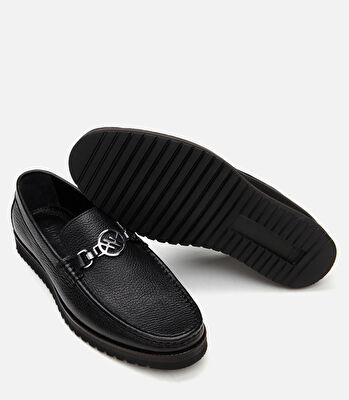 Erkek Deri Siyah Loafer