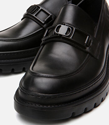 Erkek Deri Siyah Loafer