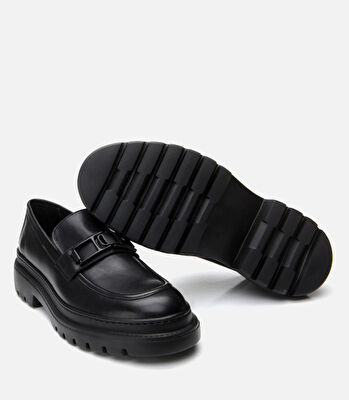 Erkek Deri Siyah Loafer