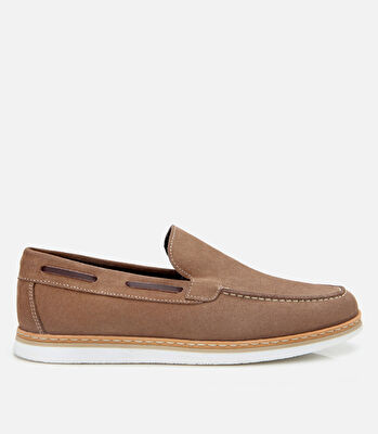 Erkek Süet Deri Vizon Rahat Loafer
