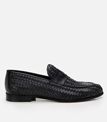 Erkek Deri Siyah Yumuşak Dokulu Klasik Loafer