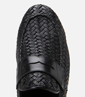 Erkek Deri Siyah Yumuşak Dokulu Klasik Loafer