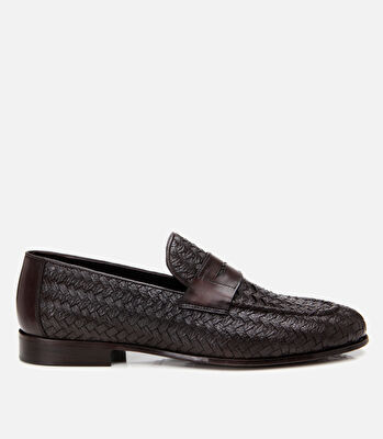 Erkek Deri Kahverengi Yumuşak Dokulu Klasik Loafer